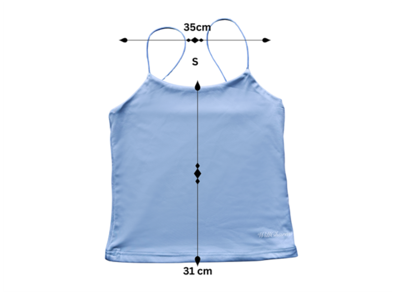 Tank Top Spaghetti - Baby Blue