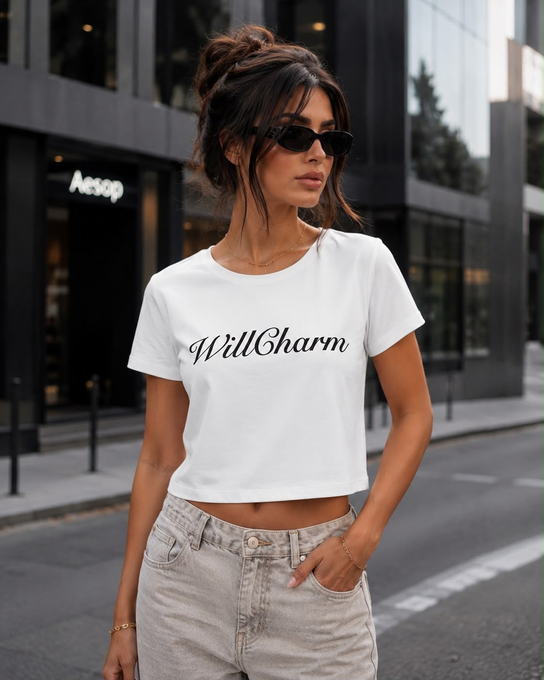 Crop Top | White